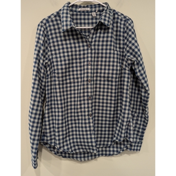 Toad&Co Dakotah Long Sleeve Plaid Button Down Shirt Size Medium - Picture 1 of 9